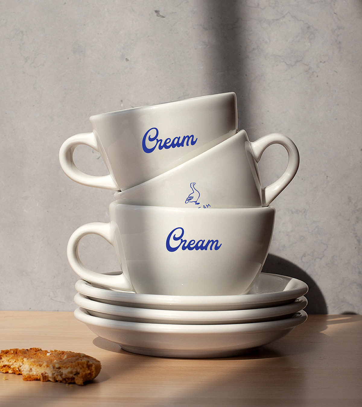 Cream - coffee and cookie 